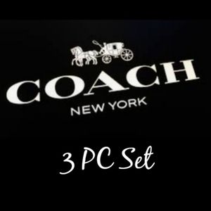 🌟 3 pcs Coach Jewelry Set (Silver) 🌟
